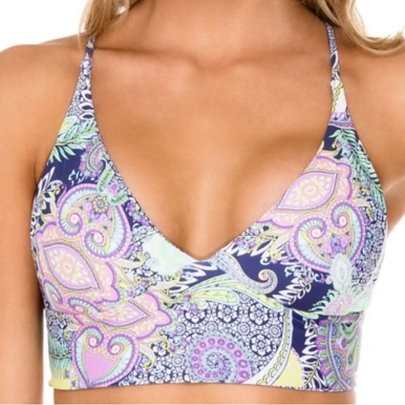 NWT Luli Fama Reversible Two Piece Bikini set- Dynasty Marino - Picture 5 of 8